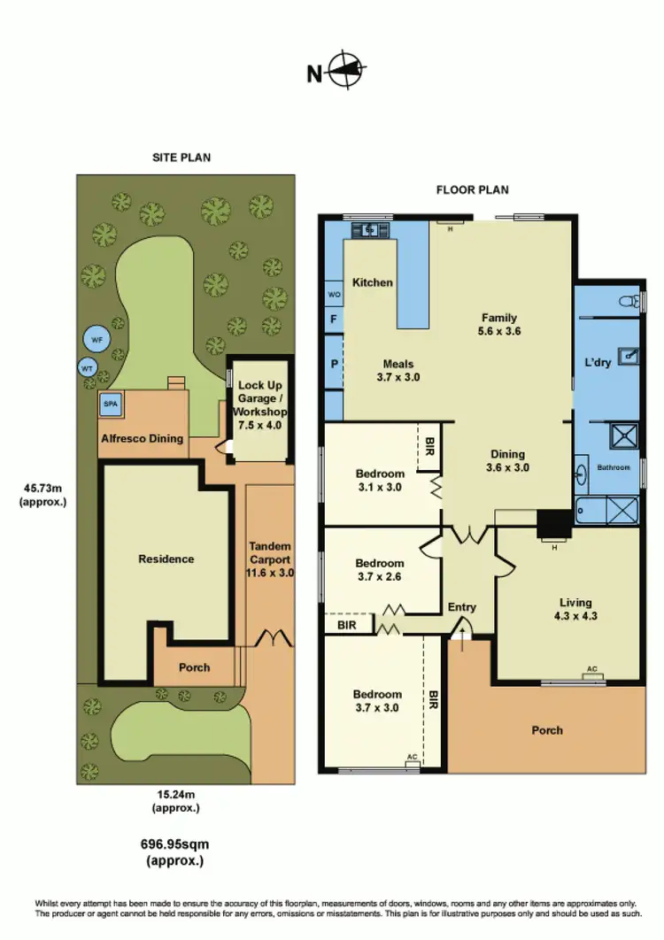 Floorplan of Homely house listing, 8 Leonard Avenue, Glenroy VIC 3046