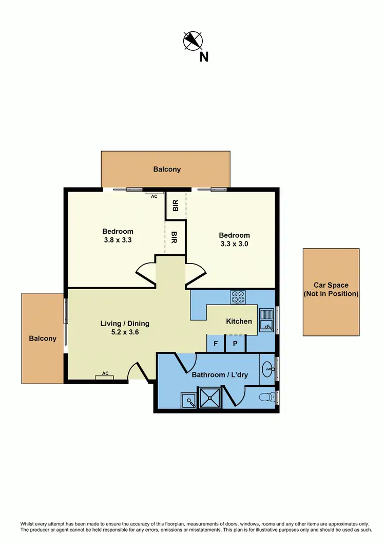 Floorplan of Homely apartment listing, 4/42-44 Verdon Street, Williamstown VIC 3016