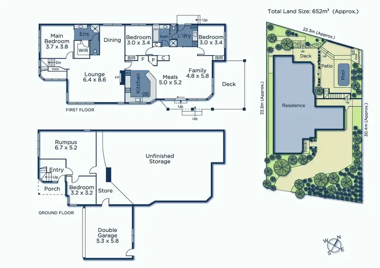 Floorplan of Homely house listing, 10 Manorwood Place, Mitcham VIC 3132