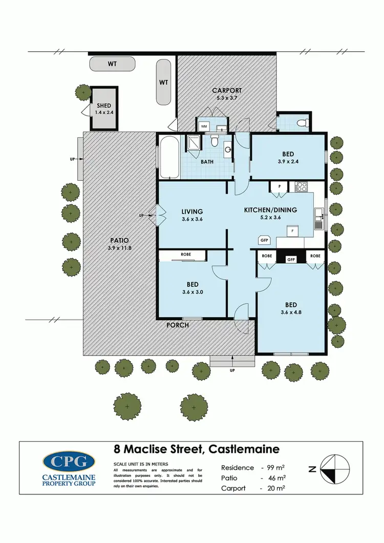 Floorplan of Homely house listing, 8 Maclise Street, Castlemaine VIC 3450