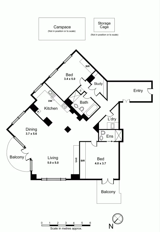 Floorplan of Homely apartment listing, 704/666 Chapel Street, South Yarra VIC 3141