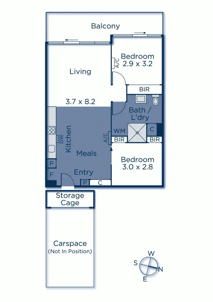 Floorplan of Homely apartment listing, 304/770B Toorak Road, Glen Iris VIC 3146