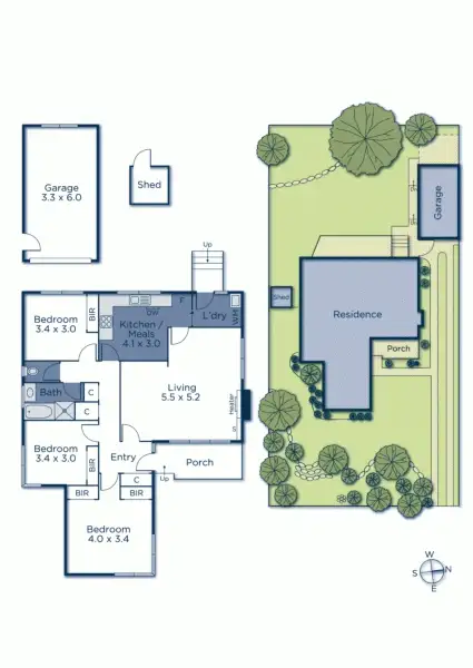Floorplan of Homely house listing, 20 Blue Hills Avenue, Nunawading VIC 3131