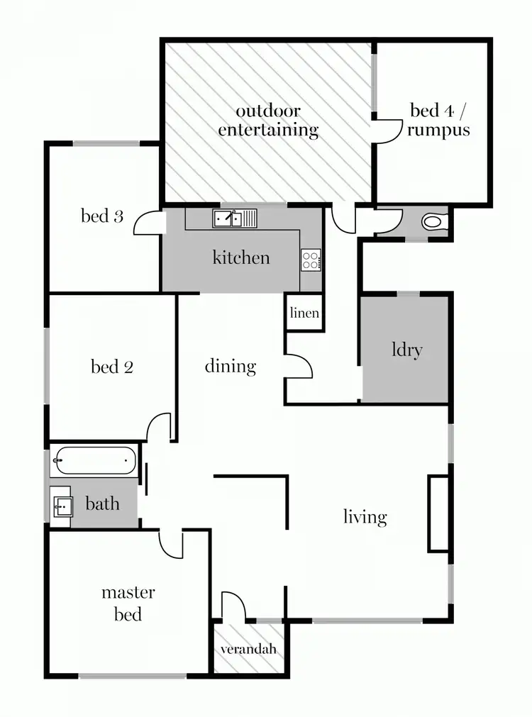 Floorplan of Homely house listing, 122 Beverin Street, Sebastopol VIC 3356