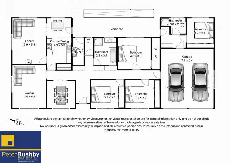 Floorplan of Homely house listing, 102 Waroona Street, Youngtown TAS 7249