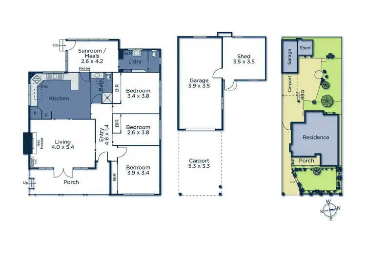 Floorplan of Homely house listing, 72 Hillside Street, Springvale VIC 3171