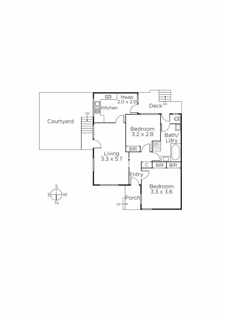 Floorplan of Homely unit listing, 1/27 Chatham Road, Canterbury VIC 3126