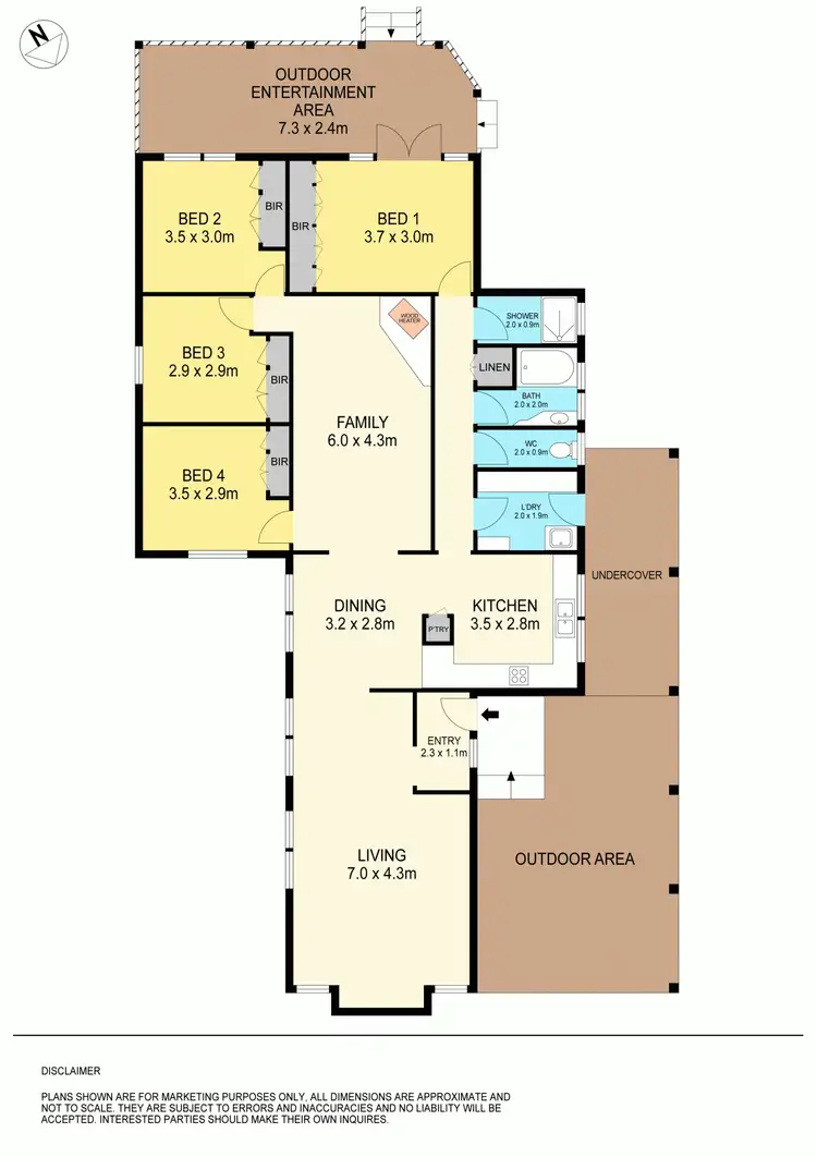 Floorplan of Homely house listing, 5 Clover Street, Wendouree VIC 3355