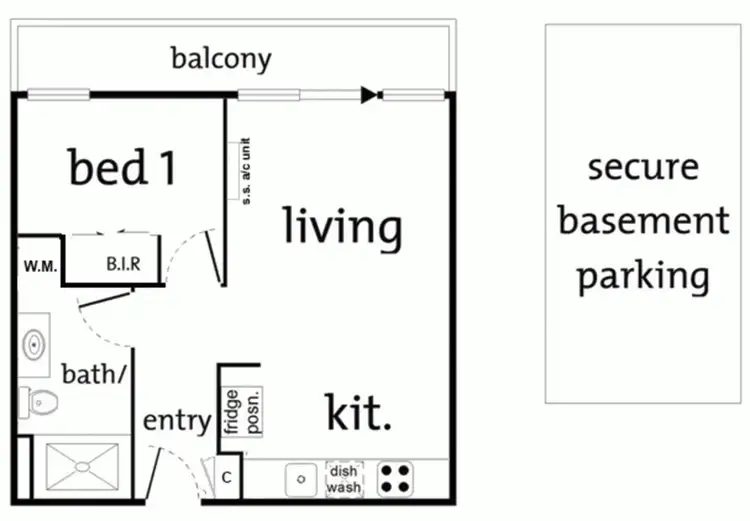 Floorplan of Homely apartment listing, 707b/1 - 19 Colombo Street, Mitcham VIC 3132