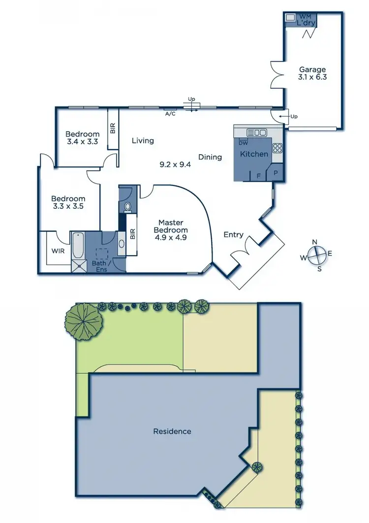 Floorplan of Homely unit listing, 2/523 High Street Road, Mount Waverley VIC 3149
