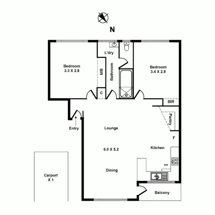 Floorplan of Homely unit listing, 7/21 Royal Avenue, Glen Huntly VIC 3163
