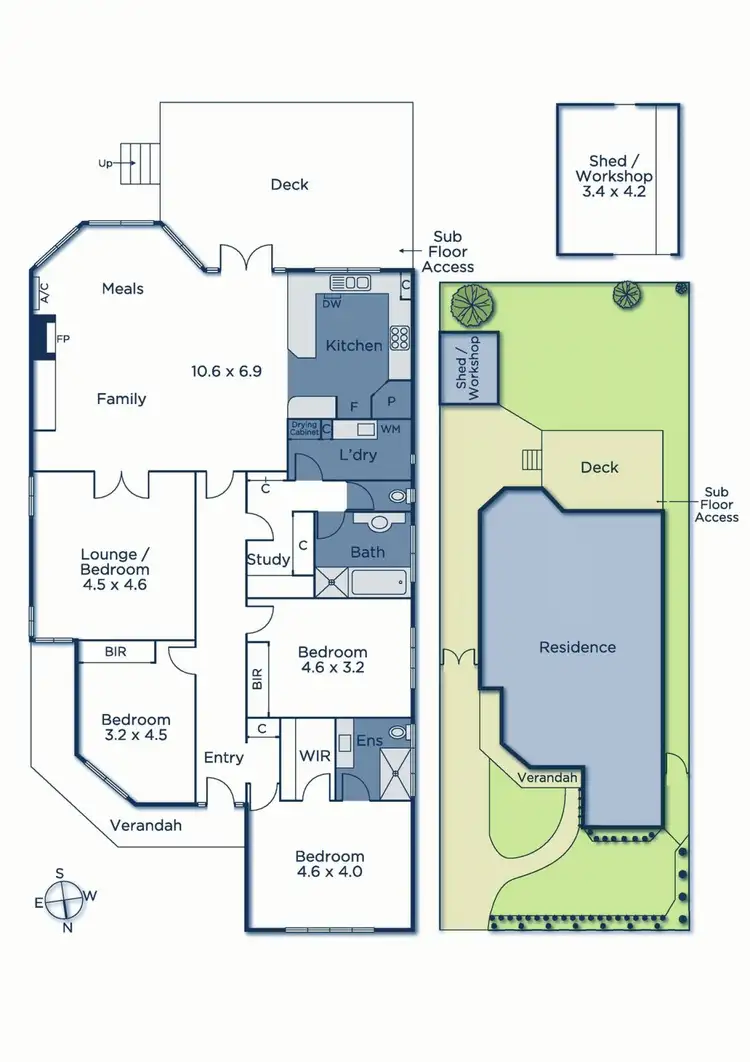 Floorplan of Homely house listing, 10 Cunningham Street, Box Hill VIC 3128