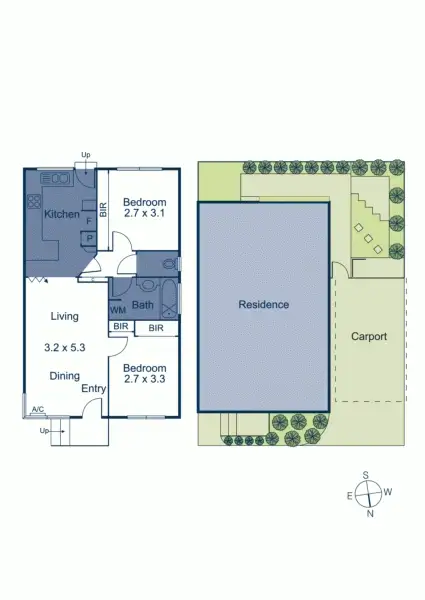 Floorplan of Homely unit listing, 2/180 Surrey Road, Blackburn VIC 3130