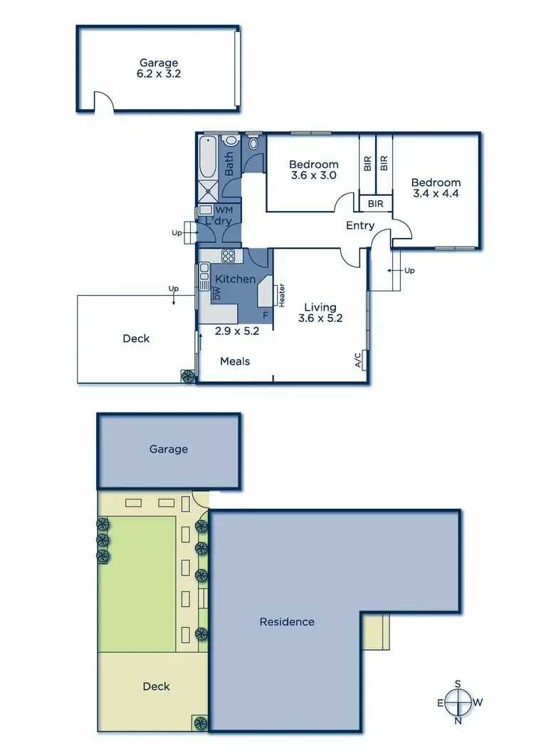 Floorplan of Homely unit listing, 6/472 Canterbury Road, Forest Hill VIC 3131