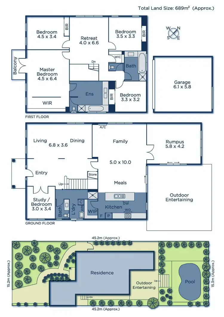 Floorplan of Homely house listing, 12 Alvena Crescent, Heathmont VIC 3135