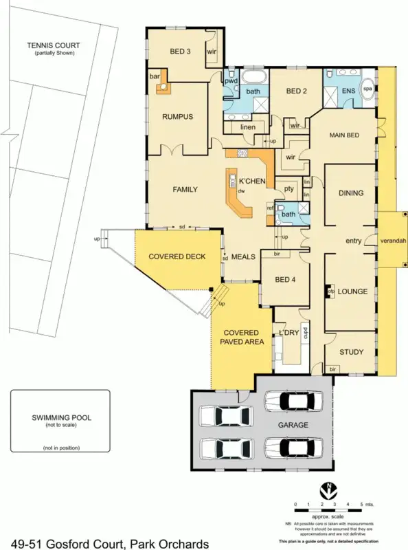 Floorplan of Homely house listing, 49-51 Gosford Ct, Park Orchards VIC 3114