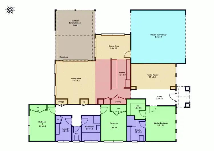 Floorplan of Homely house listing, 10 Debono Drive, Miners Rest VIC 3352