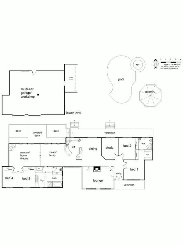 Floorplan of Homely house listing, 2 Lantana Drive, Wonga Park VIC 3115