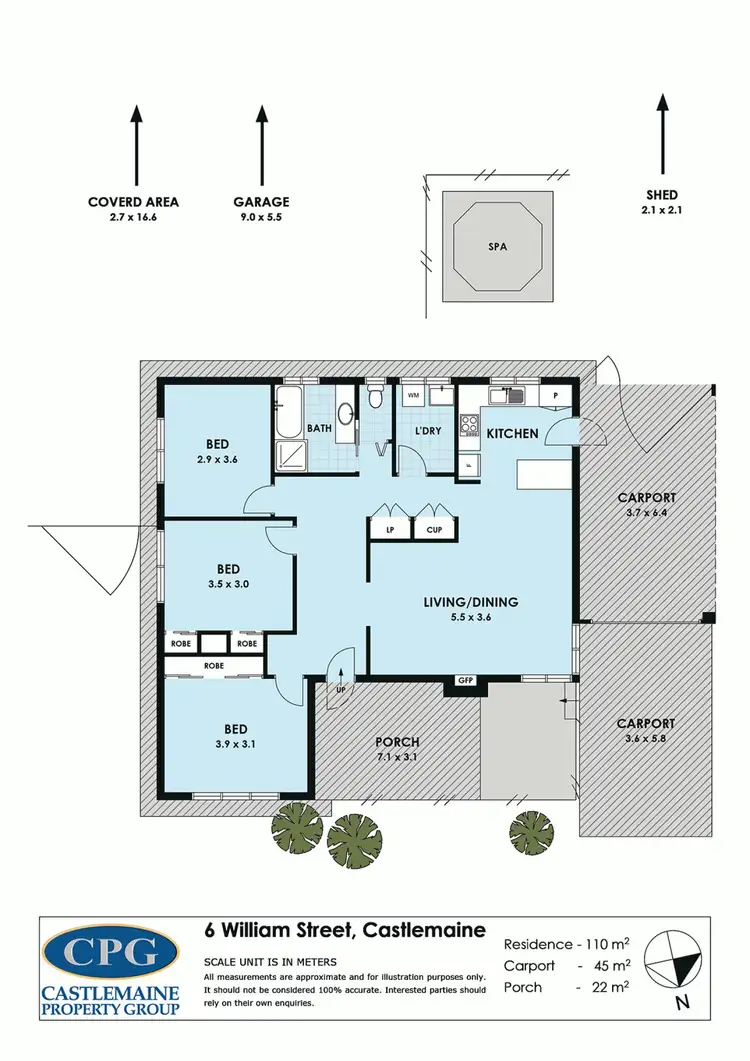 Floorplan of Homely house listing, 6 William Street, Castlemaine VIC 3450