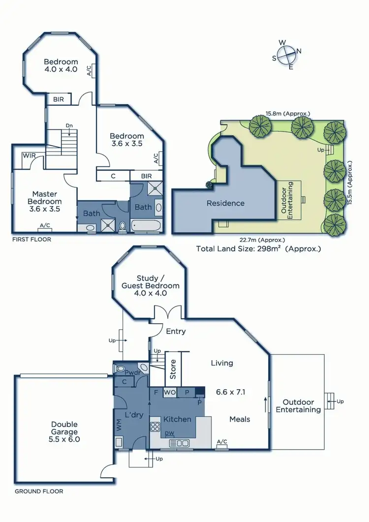 Floorplan of Homely townhouse listing, 3/1 West Street, Nunawading VIC 3131