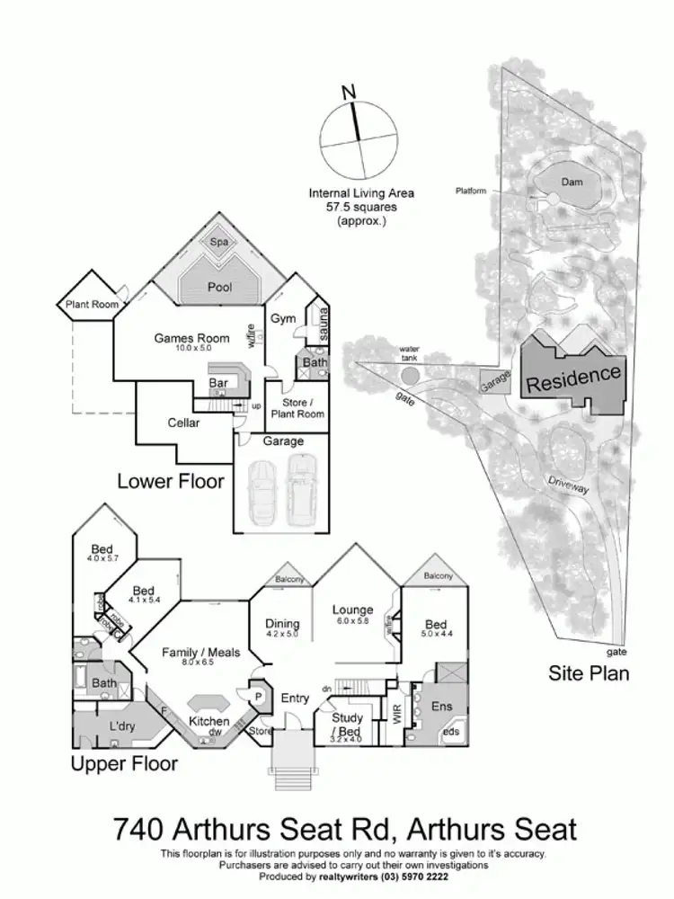 Floorplan of Homely house listing, 740 Arthurs Seat Road, Arthurs Seat VIC 3936