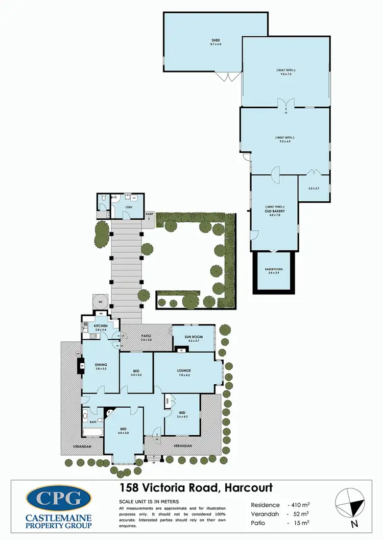Floorplan of Homely house listing, 158 Victoria Road, Harcourt VIC 3453