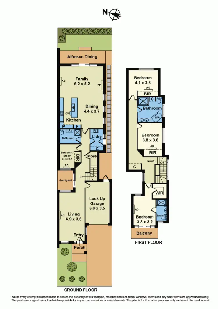 Floorplan of Homely townhouse listing, 11A Charlotte Street, Newport VIC 3015