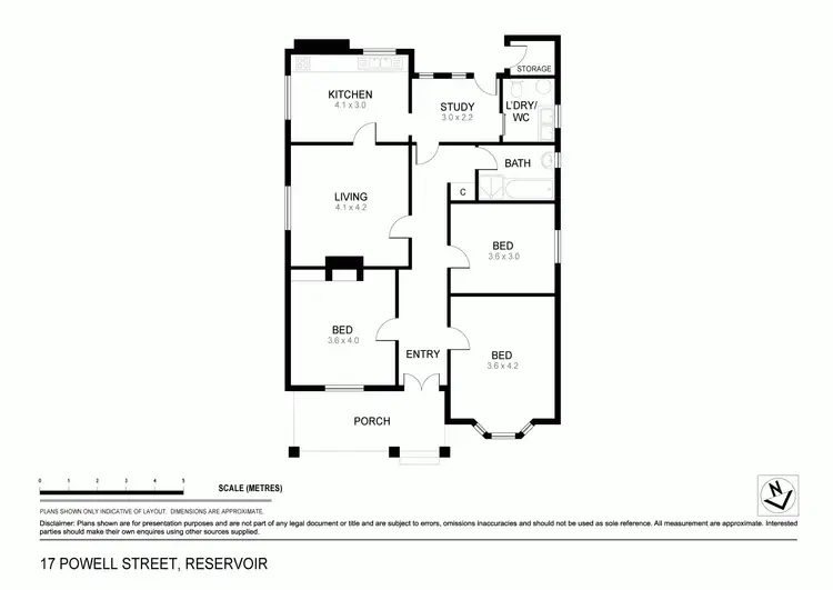 Floorplan of Homely house listing, 17 Powell Street, Reservoir VIC 3073
