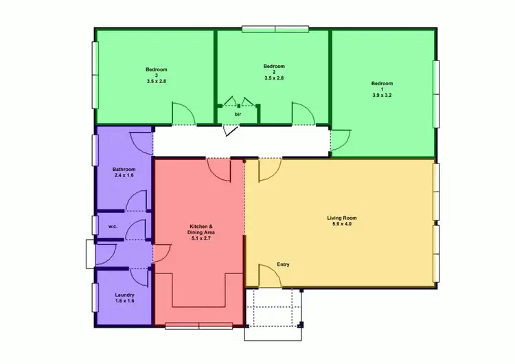 Floorplan of Homely house listing, 215 Rodier Street, Ballarat East VIC 3350