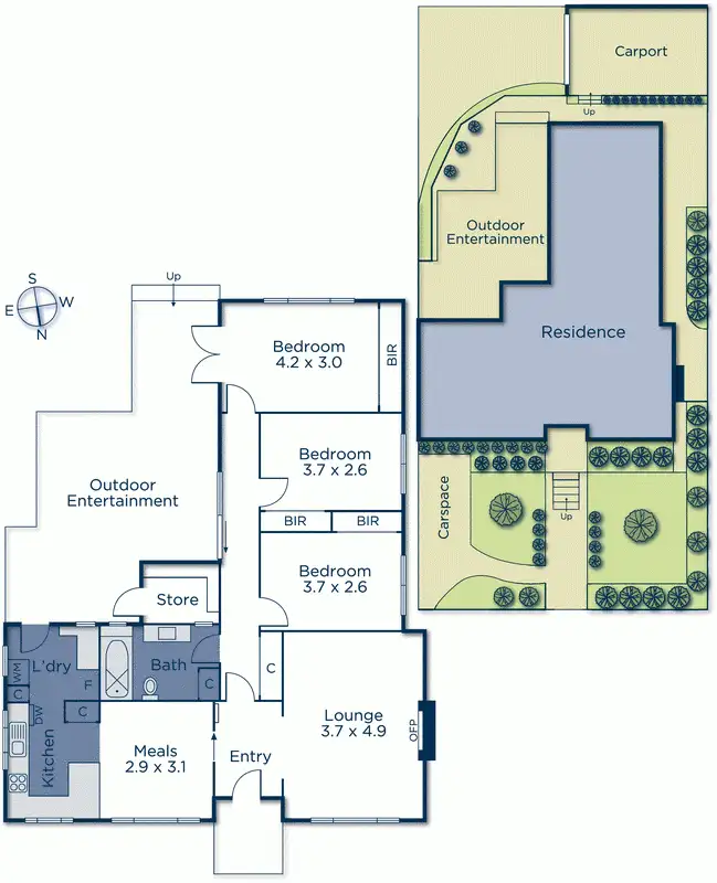 Floorplan of Homely unit listing, 1/12 Wilton Street, Blackburn North VIC 3130