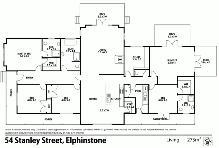 Floorplan of Homely house listing, 54 Stanley Street, Elphinstone VIC 3448
