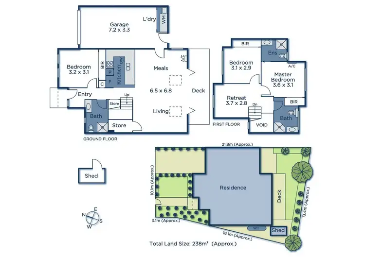 Floorplan of Homely townhouse listing, 394A Springfield Road, Mitcham VIC 3132