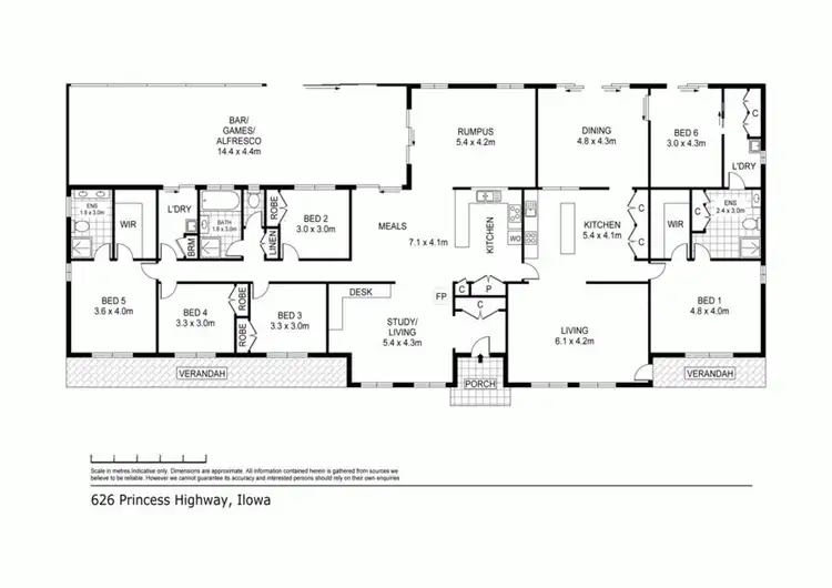 Floorplan of Homely house listing, 626 Princes Highway, Illowa VIC 3282
