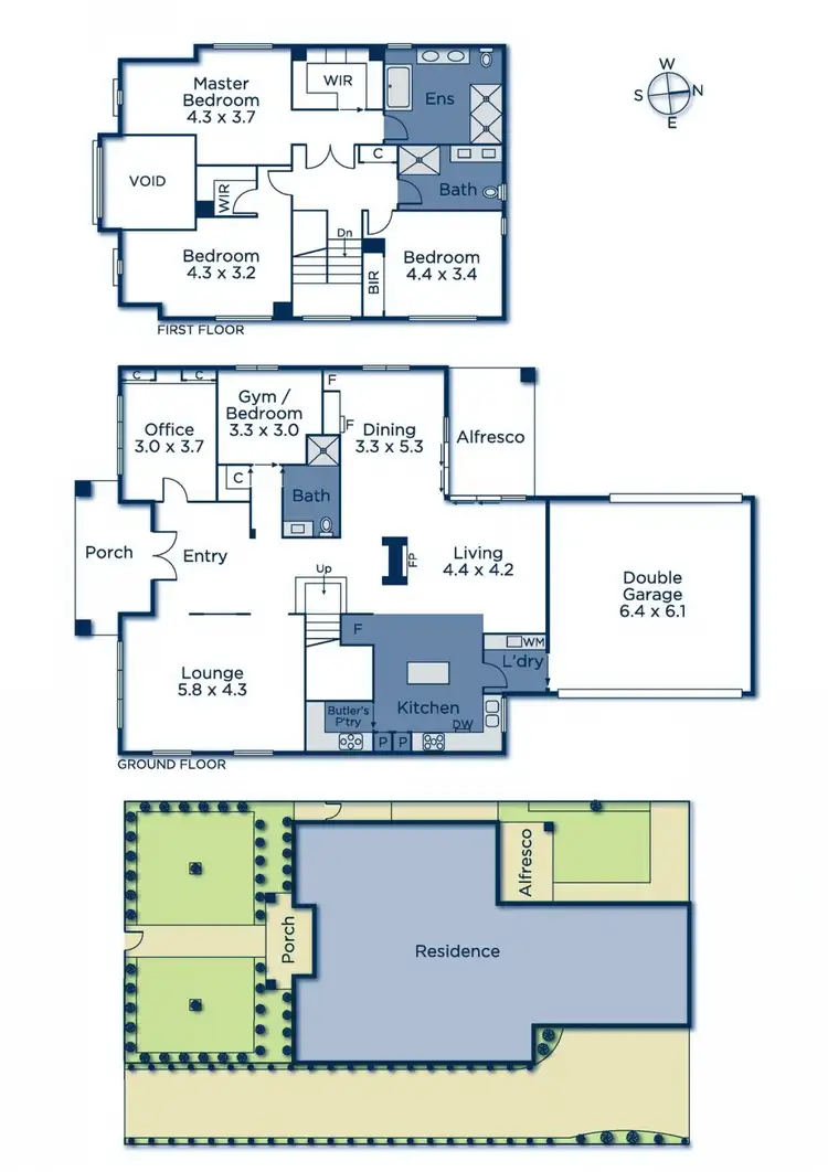 Floorplan of Homely townhouse listing, 1/35 Haig Street, Burwood VIC 3125