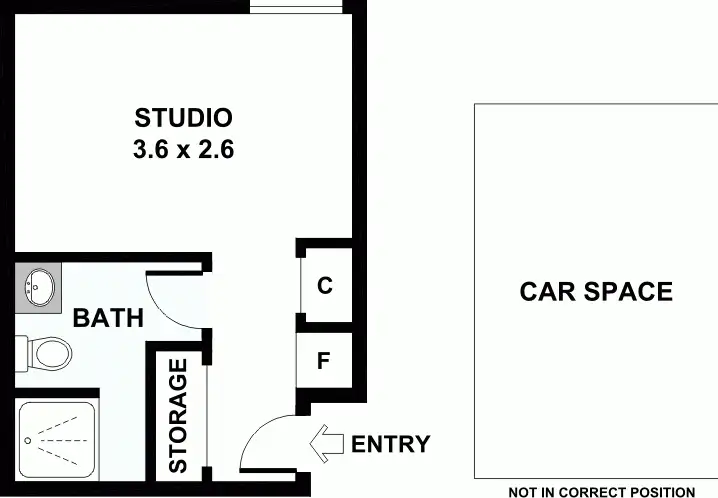 Floorplan of Homely apartment listing, 1128/572 St Kilda Road, Melbourne VIC 3004