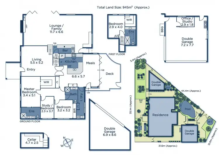 Floorplan of Homely house listing, 40 Greenwood Street, Burwood VIC 3125