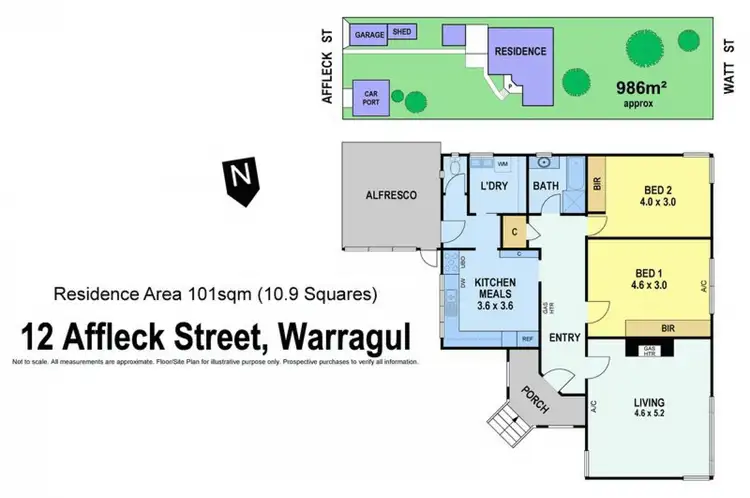 Floorplan of Homely house listing, 12 Affleck Street, Warragul VIC 3820