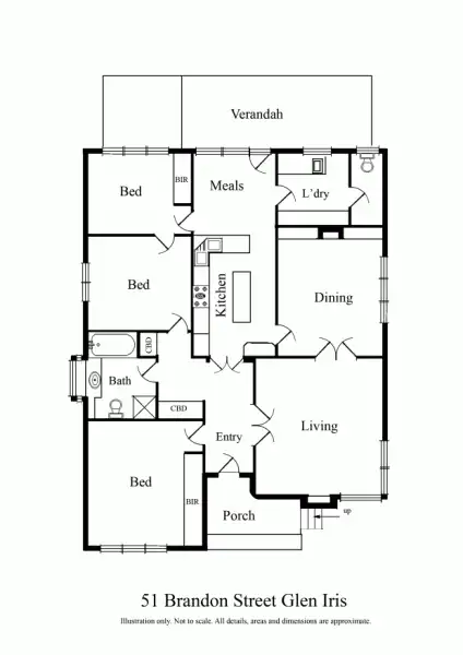 Floorplan of Homely house listing, 51 Brandon Street, Glen Iris VIC 3146