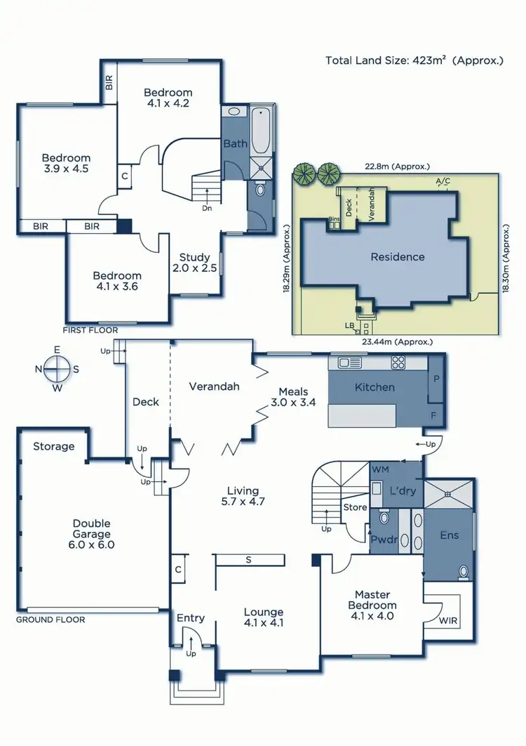 Floorplan of Homely land listing, 1A Marchiori Road, Blackburn North VIC 3130