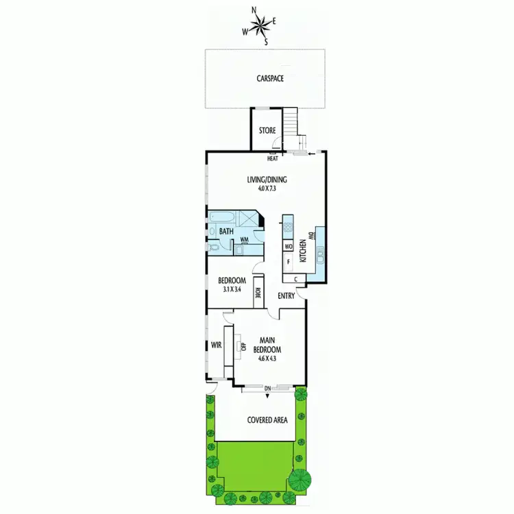 Floorplan of Homely apartment listing, 2/2A Lynedoch Avenue, St Kilda East VIC 3183