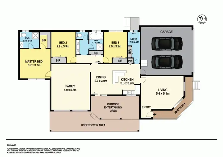 Floorplan of Homely house listing, 5 Lowry Crescent, Miners Rest VIC 3352