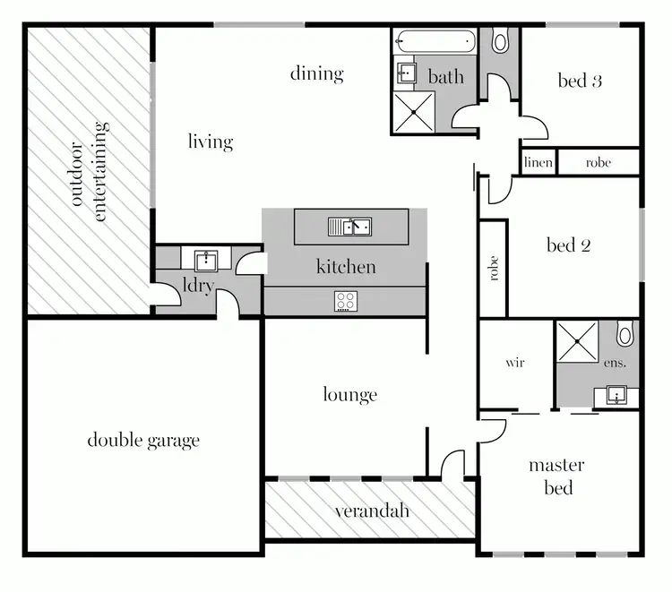 Floorplan of Homely house listing, 30 Normlyttle Parade, Miners Rest VIC 3352