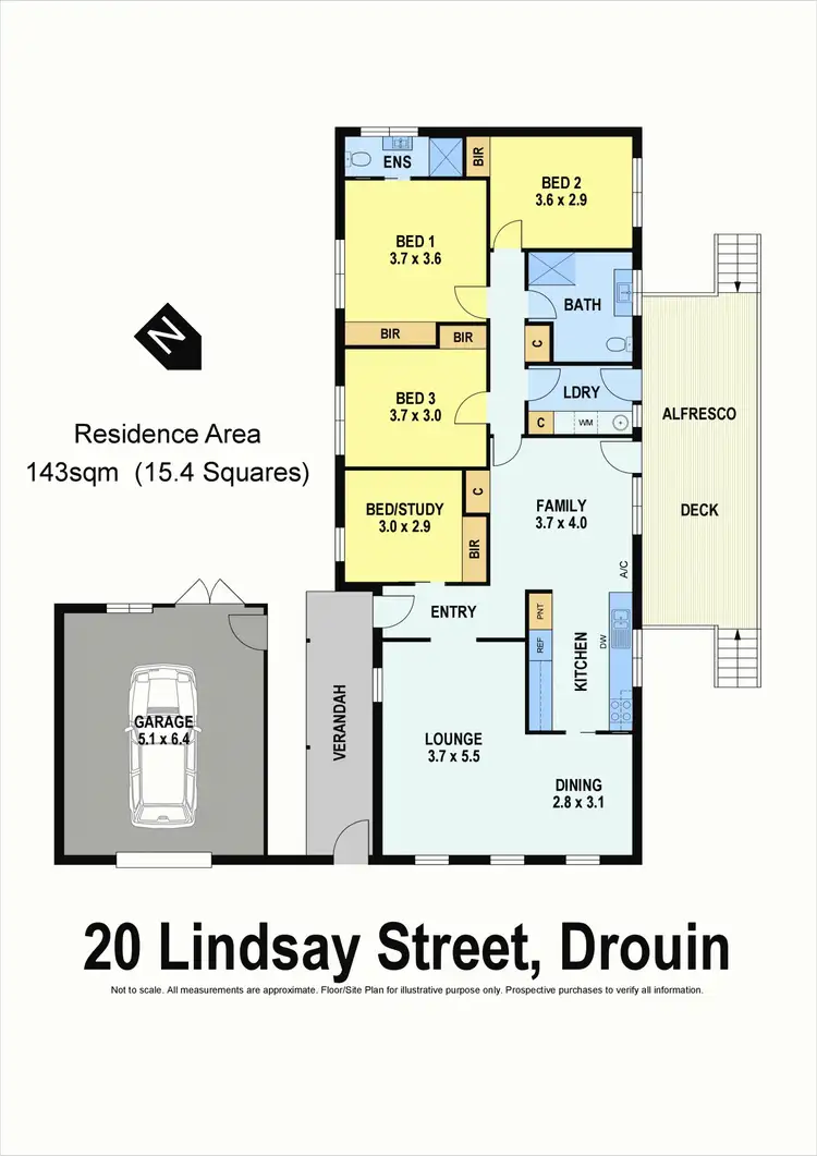 Floorplan of Homely house listing, 20 Lindsay Street, Drouin VIC 3818