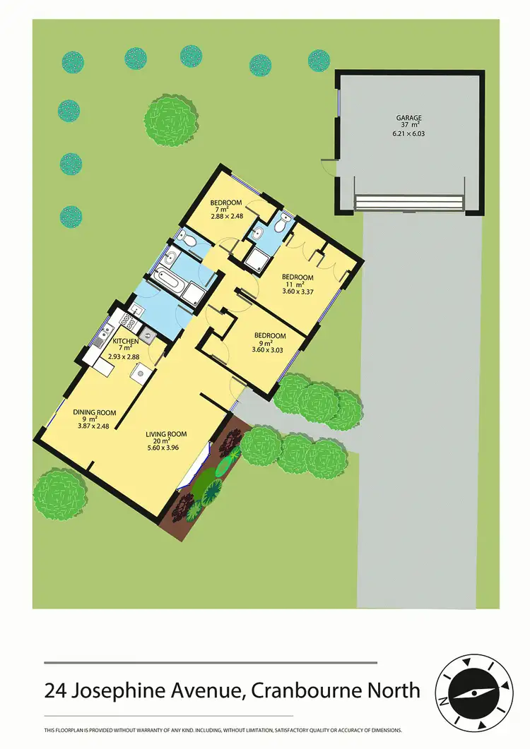 Floorplan of Homely house listing, 24 Josephine Avenue, Cranbourne North VIC 3977