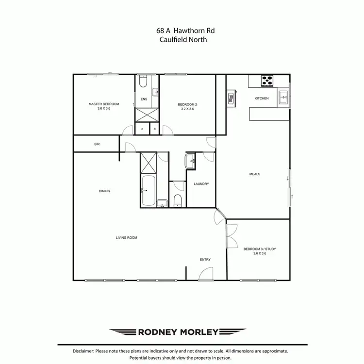 Floorplan of Homely villa listing, 68A Hawthorn Road, Caulfield North VIC 3161