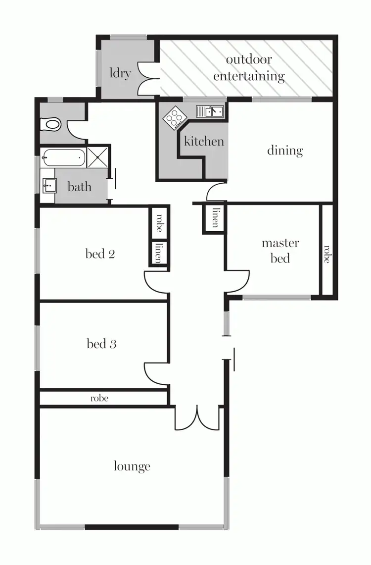 Floorplan of Homely house listing, 14 Lake Street, Wendouree VIC 3355