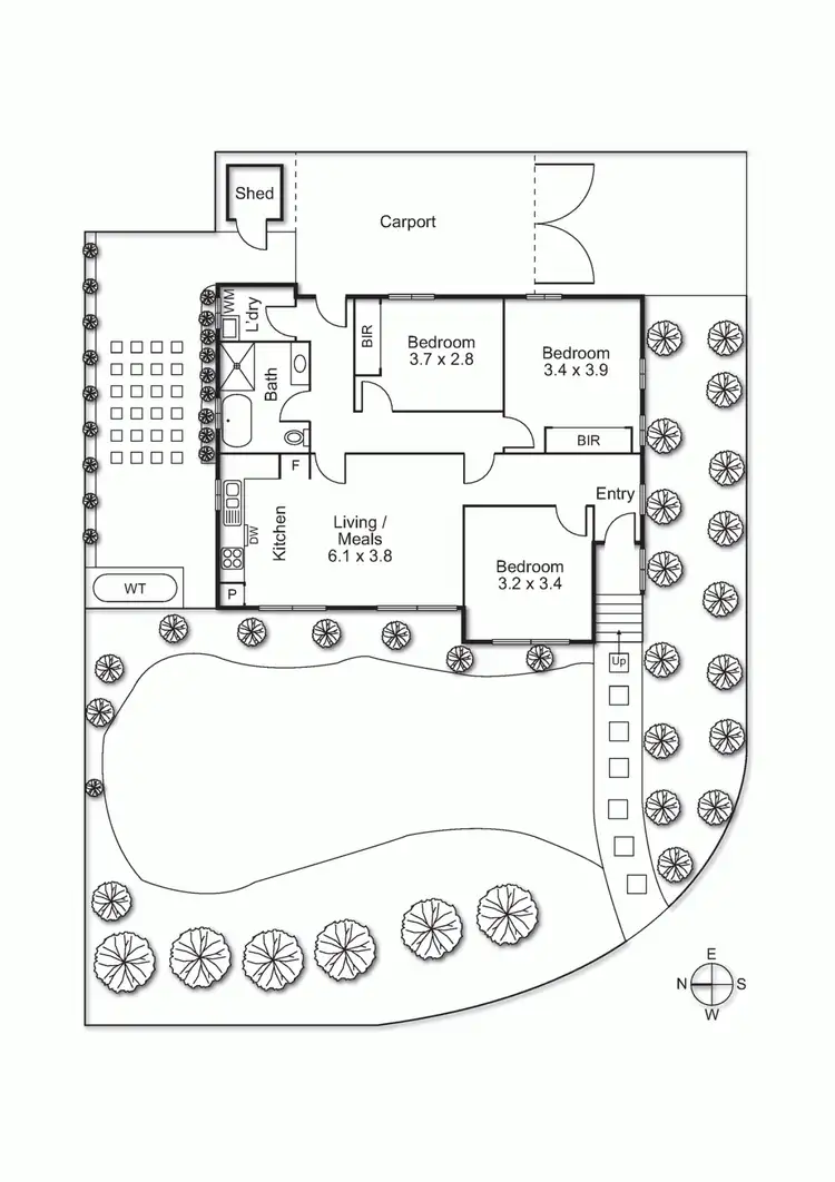 Floorplan of Homely house listing, 60 McEwan Road, Heidelberg Heights VIC 3081