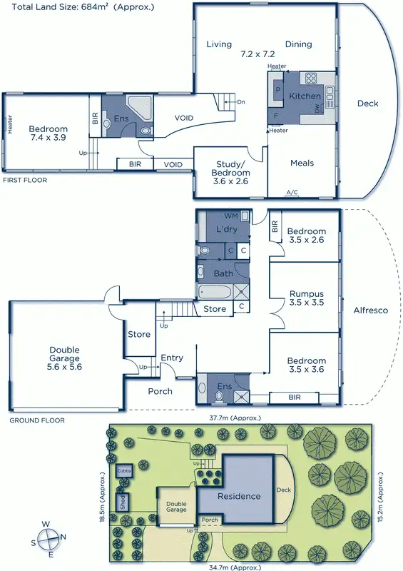 Floorplan of Homely house listing, 20 Linum Street, Blackburn VIC 3130