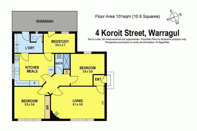 Floorplan of Homely house listing, 4 Koroit Street, Warragul VIC 3820