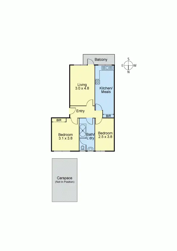 Floorplan of Homely unit listing, 3/71 Edgar Street North, Glen Iris VIC 3146